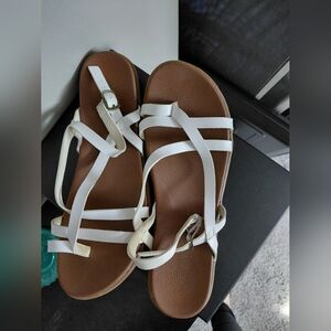 White Strappy Sandals